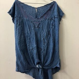 Free people indigo blue top